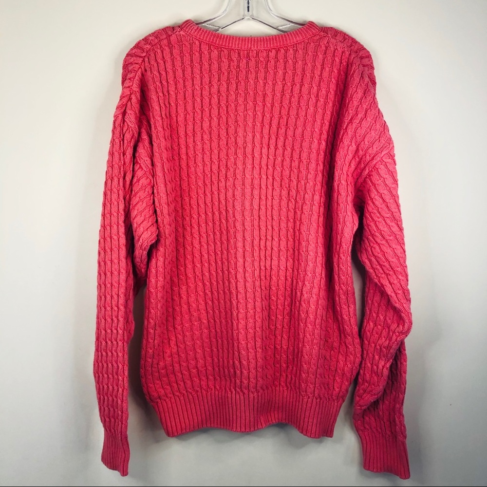 BURBERRY ✨VINTAGE✨ Men’s Medium coral sweater